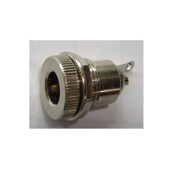 Imagen de CONECTOR JACK DC 2.1 CHASIS A ROSCA METAL O PLASTICO
