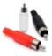 Imagen de CONECTOR PLUG RCA AMARILLO COLITA FLEXIBLE