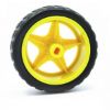 Imagen de RUEDA DE GOMA PARA MOTOR ARDUINO ROBOTICA 66MM