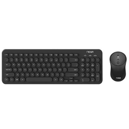 Imagen de KIT TECLADO Y MOUSE INALAMBRICO NOGA S5600 ESPAÑOL NEGRO