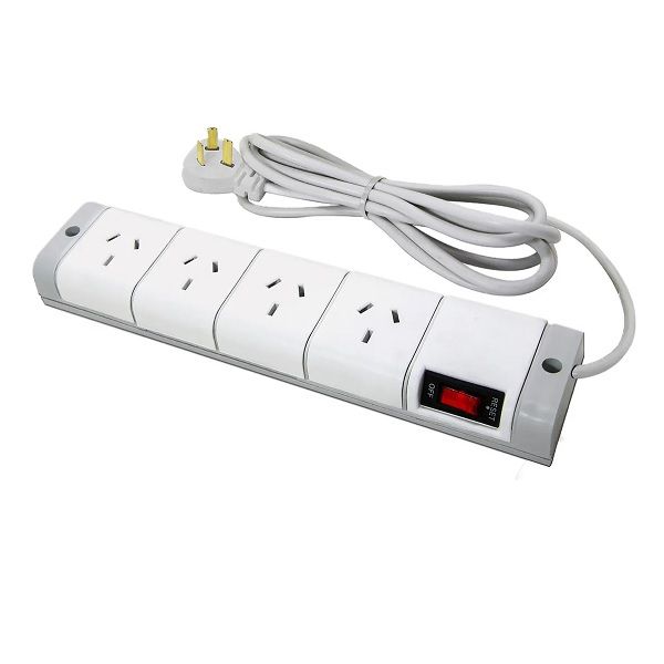 Imagen de ZAPATILLA MULTIPLE 4 TOMACORRIENTES TRIPOLAR 2.5 MTS