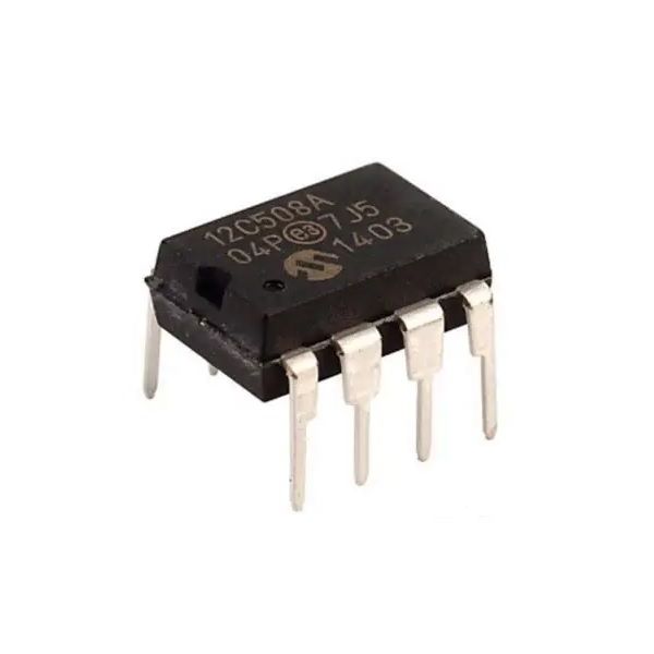 Imagen de MICROCONTROLADOR PIC 12C508 DIP 8 PINES EPROM 512 X 12