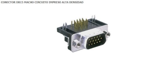 Imagen de D-SUB MACHO 15 90gdo ALTA DENSIDAD IMPORTADO