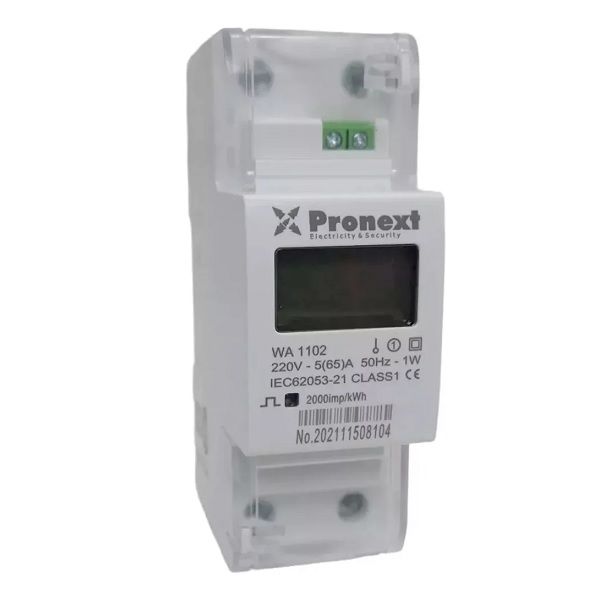 Imagen de Medidor De Consumo Luz Hogar Para Riel Din Digital 220v