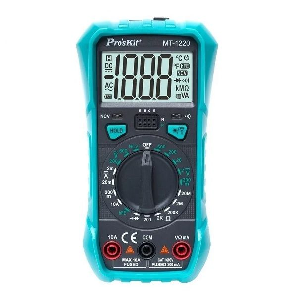 Imagen de TESTER DIGITAL PROSKIT NCV/LINTERNA MT-1220