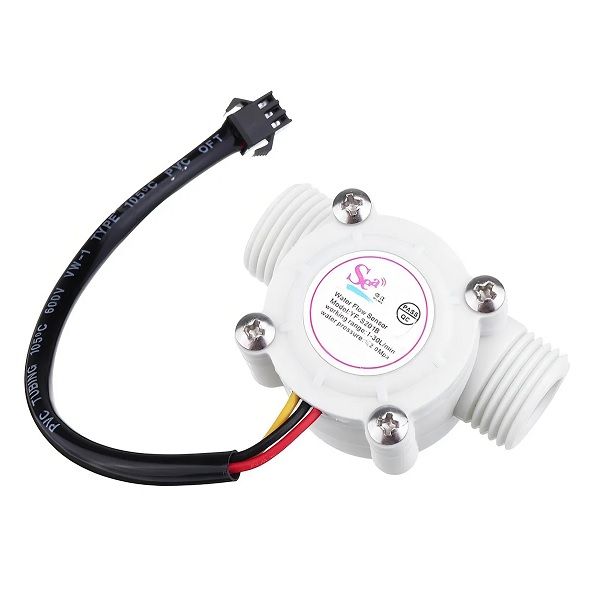 Imagen de CAUDALIMETRO SENSOR FLUJO 1A 30L/MIN YFS201 ARDUINO