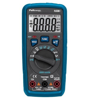 Imagen de MULTIMETRO DIGITAL NCV FREC CAP TEMP FULLENERGY FL33A+