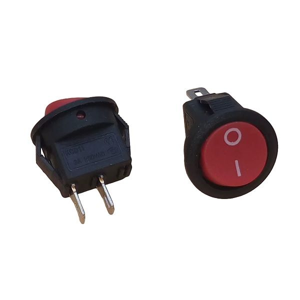 Imagen de TECLA MINI REDONDA ON-OFF 1A 250V