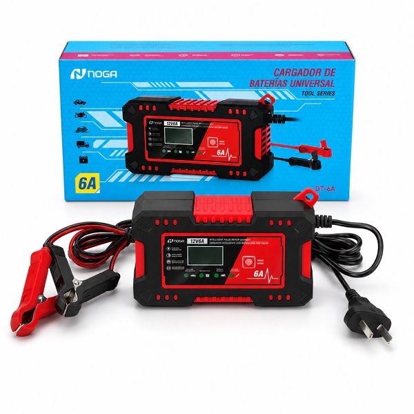 Imagen de CARGADOR DE BATERIA INTELIGENTE 12V 6A GEL AUTO NOGA